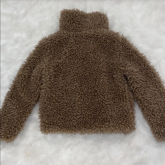 Zara Basic, Fuzzy, Sherpa, camel color, size S - Picture 2 of 3